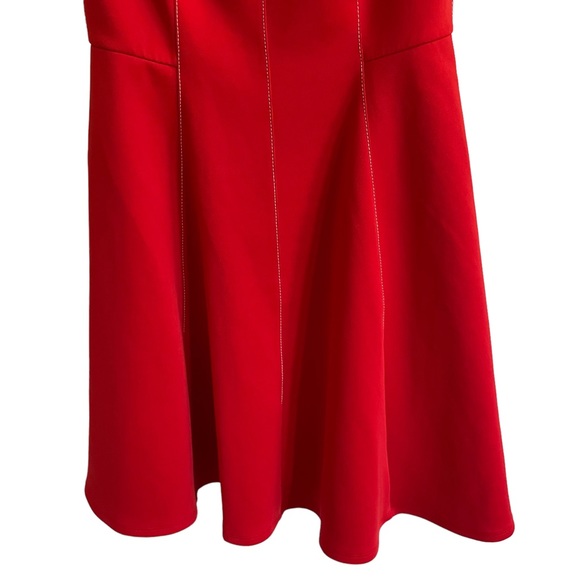 Ted Baker Lohanna Scooped Neck Neoprene Skater Dress, Red, Size 2 (US 6) - Picture 5 of 10